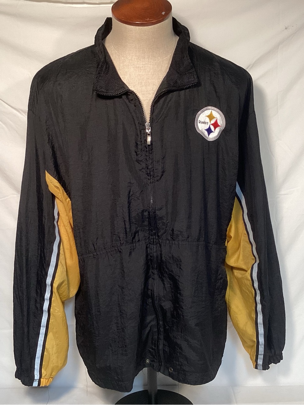 Logo Athletic Vintage 90s Pittsburgh Steelers Full Zip  Windbreaker Mens Size XL